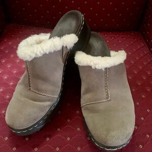 Womens Clark Bendables Lexi CarouselGray Suede Clogs